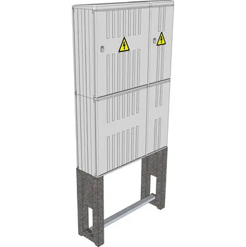 Elektroměrový rozvaděč ELPLAST-KPZ PRS 2+6x160 33.1.31 pilíř (3D)