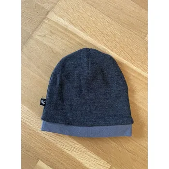 Čepice Čepice merino/bavlna dvouvrstvá - šedá, Duomamas Velikost: 0-6 měsíců