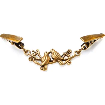Hodinky 3Pagen Ozdobné zapínání Ptačí pár mosazná Délka 10 cm
