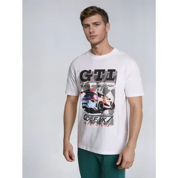 Sinsay - Bavlněná košilka s potiskem Volkswagen - bílá - 923GP-00X - 923GP-00X-2XL