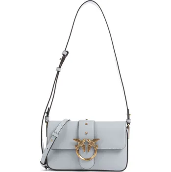Pinko Love One Mini Slouchy - Taška přes rameno v bleděmodrá, kůže, 50547598 | Kabelky pro ženy & muže
