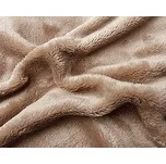 Prostěradlo Mikroflanel 180x200 cm světle hnědá