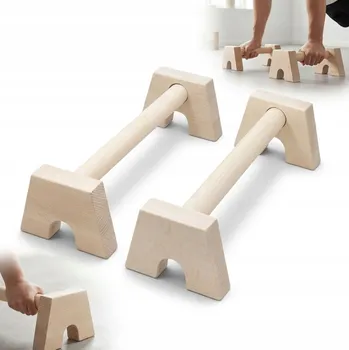 DLOUHÉ PARALETKY dřevěné podpěry úchyty pro kliky kalisteniku cvičení