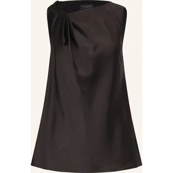 Ted Baker Dámský Top Miona Ze Saténu, černá, 36