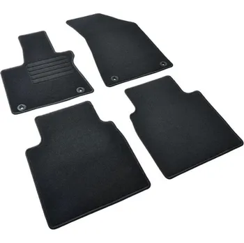 autokoberec Autokoberce textilní přesné černé / černé obšití - MG HS II (2024-) automatická převodovka 5-sedadel