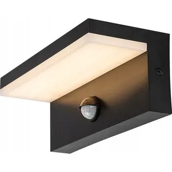Venkovní osvětlení Venkovní LED nástěnné svítidlo s čidlem, černé, moderní, IP54 Rabalux