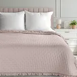 Přehoz na postel LIBI 3 pudrově růžový
