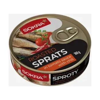 konzervovaná ryba Smažené šproty v rajčatové omáčce s chilli 160 g