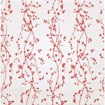 Papírový ubrousek House Doctor, Papírové ubrousky House Doctor větvičky borůvek 40 ks - Formadore