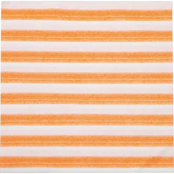 Papírový ubrousek Zafferano, Papírové ubrousky Righe s pruhy 40 x 40 cm oranžové 12 ks - Formadore