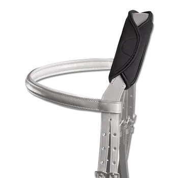 Vybavení pro koně Gelová podložka na nátylník Waldhausen černá 28 cm Barva: černá