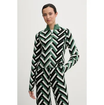 Dámský svetr Vlněný svetr Perfect Moment La Tour W3001210 zelená 77X, vel. S