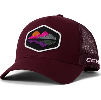 Kšiltovka Pánská kšiltovka CCM Winter Meshback Trucker Cherry