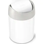 Simplehuman, Koš na odpadky do koupelny Simplehuman 1,5 l bílý - Formadore