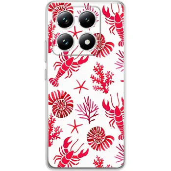 Pouzdro na mobilní telefon Pouzdro pro Xiaomi 14T Pro průhledné, silikonové Flexi, krab, mušle