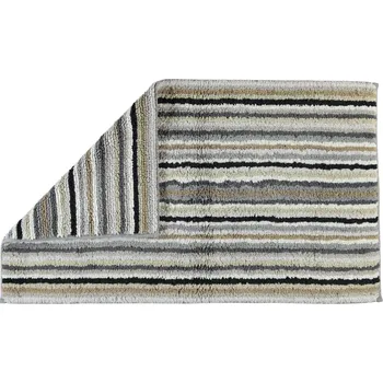 Koupelnová předložka Cawo, Koupelnový kobereček Stripes 70 x 120 cm šedý - Formadore