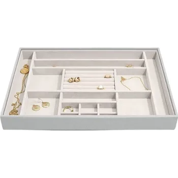 Šperkovnice Stackers, Krabička na šperky Stackers se 16 přihrádkami supersize kamenná šeď - Formadore