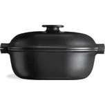 Emile Henry, Kastrol Delight oválný, keramický, 4,5 l, černý - Formadore