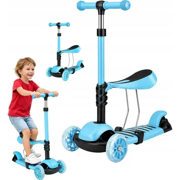 Koloběžka Dětská tříkolová koloběžka se sedátkem MODRÁ