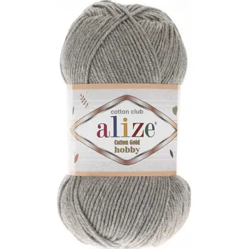 Příze Alize Cotton Gold Hobby šedá melange 21
