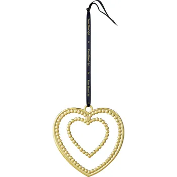 Vánoční dekorace Rosendahl, Ozdoba na vánoční stromek Karen Blixen srdce z kuliček 12 cm zlatá - Formadore