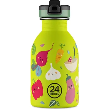 Láhev 24Bottles, Láhev na vodu Urban Bottle Kids Veggie Friends 250 ml - Formadore