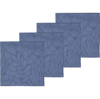 Papírový ubrousek Södahl, Ubrousky Abstract Leaves Damask sytě modré 4 ks - Formadore