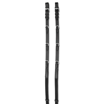 Vybavení pro koně Otěže Thiedemann Waldhausen – černé Barva: černá, Velikost: PON