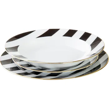 Talíř La Mania Home, Jídelní sada pro 1 osobu Stripes 3 díly - Formadore