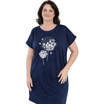 Dámské pyžamo Dívčí a dámská noční košile Betty mode vel. 176,L,XXXL,XXXXL tmavě modrá pampelišky