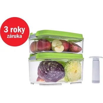 Dóza na potraviny Status Tritan 3dílný set středních vakuových dóz 157550, zelená