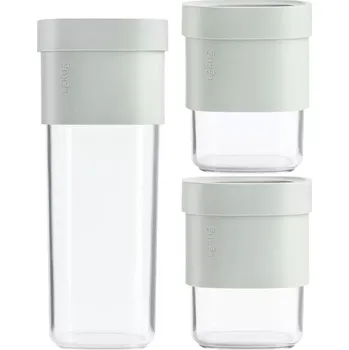 Dóza na potraviny Lekue, Kuchyňské dózy Save & Stoe mátově zelené 3 ks - Formadore