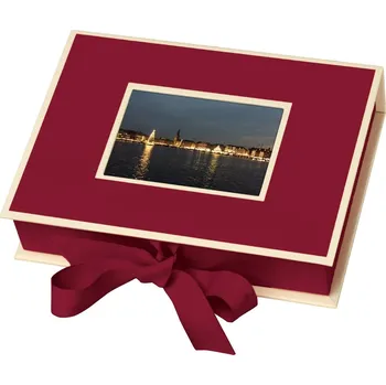 Fotoalbum Semikolon, Kazeta na fotky Die Kante červená burgund - Formadore