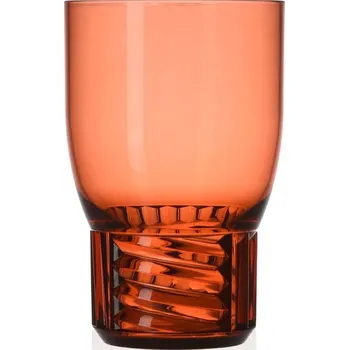 Sklenice Kartell, Skleněný pohár Trama 13 cm lososový - Formadore