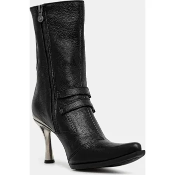 Dámské kozačky Kožené kotníkové boty New Rock LUXOR NEGRO, MALICIA 2 GOMA NEGRA TACON CARI M.9037.C2 černá 99X, EUR 41