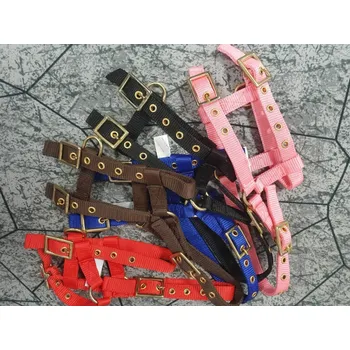 Ohlávka nylonová HŘÍBĚ MINISHETTY Barva: růžová, Velikost: MSH