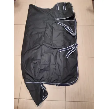 Deka pro koně Výběhová termodeka 600D highneck 300gr Barva: černá, Velikost: 115
