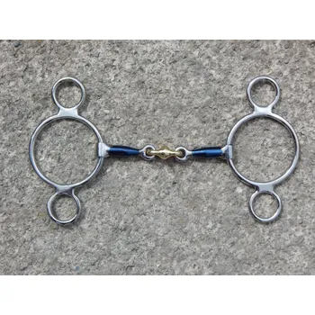 Udidlo pro koně Pessoa Blue Sweet Iron 2x lomené Velikost: 12,5