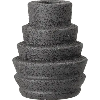 Bloomingville, Svícen na klasickou svíčku Emin 9 cm černý - Formadore