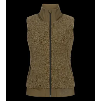 Dámská vesta Fleecová vesta ROTTERDAM teddy, khaki Barva: khaki zelená, Velikost: L