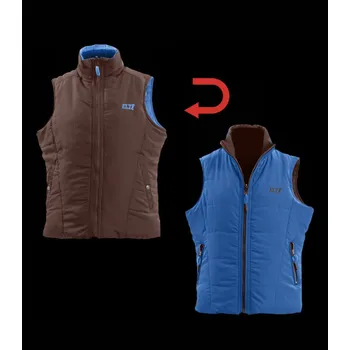 Oboustranná vesta SANDY ELT hnědá/modrá Velikost: 164