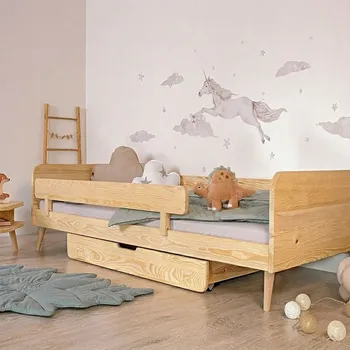 Rostoucí postel Nell 2v1 - přírodní