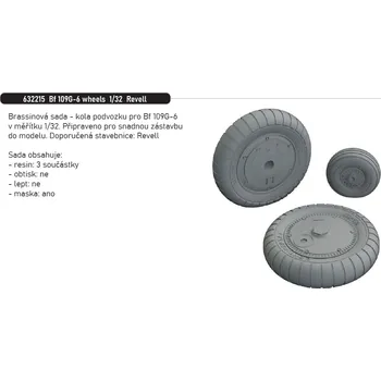 Plastikový model Eduard 1/32 Bf 109G-6 wheels (REVELL)