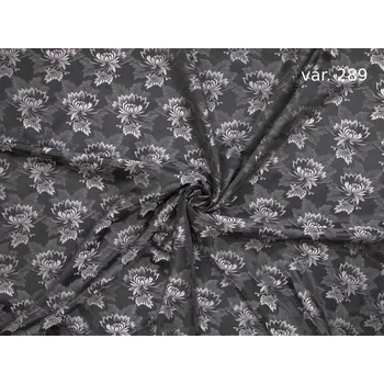 HEDVA ČESKÝ BROKÁT Ondril 160 krojový brokát MALÝ KVĚT černá | 289