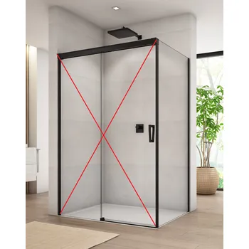 Ronal (Sanswiss) Ronal, CADURA Black Line boční stěna v 90° CAST Šířka: 120 cm + doprava zdarma + při platbě převodem sleva