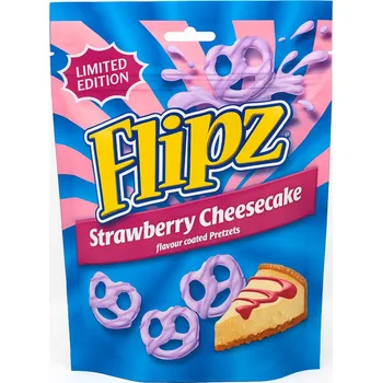 Flipz Strawberry Cheesecake 90g (Kartonové balení : 6 ks)