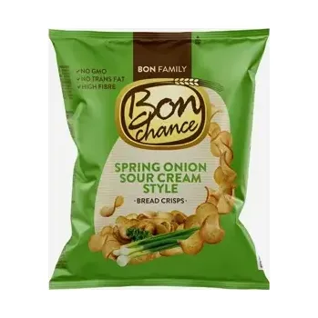 Chips Bon Chance Chlebové chipsy s jarní cibulkou a zakysanou smetanou 60 g