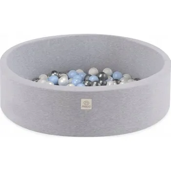 Suchý bazén Bazén s míčky Misioo Smart světle šedý 90x30 cm s 200 míčky