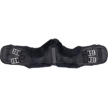 Sport Drezurní podbřišník HKM s pravým beránkem black/black 50cm