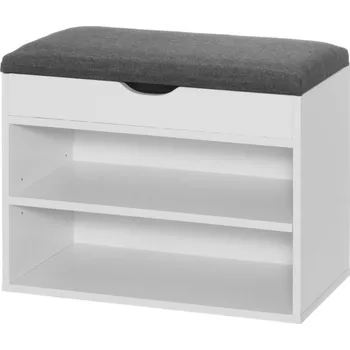 Botník Botník s sedátkem 4Living 30 x 47 x 60 cm bílý